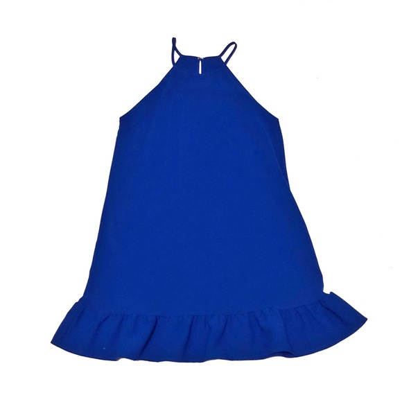 Amanda Uprichard | Cobalt Blue Ruffle Dress | XS - Picture 2 of 8